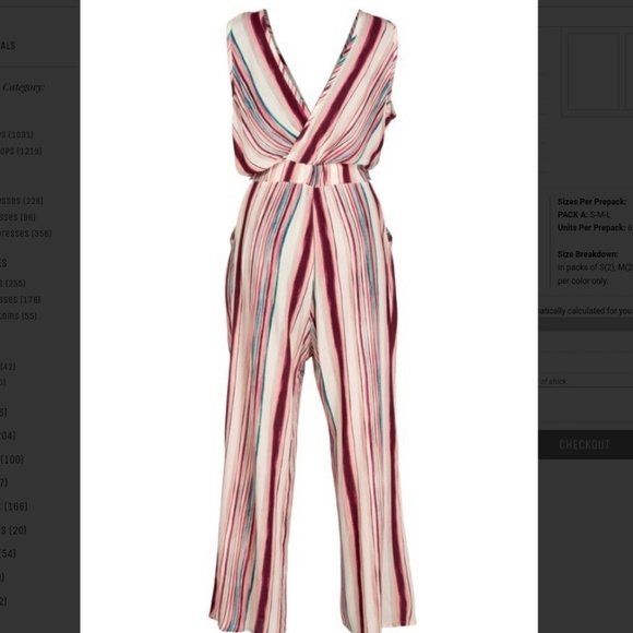 Multi color stripe jumpsuit - Picture 2 of 4